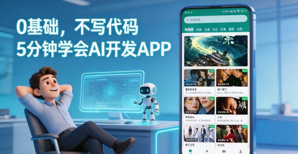 0基础，不写代码，5分钟学会AI开发APP